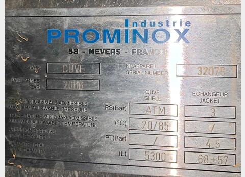 Cuve INOX de mélange isolée - Marque : PROMINOX