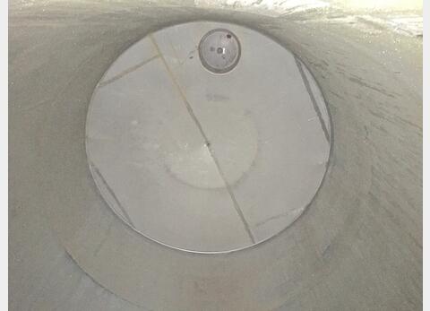 Cuve Inox cylindrique verticale - fond plat de 41 000 litres