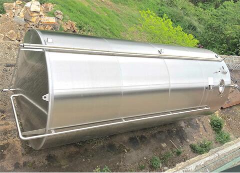 Cuve Inox cylindrique verticale - fond plat de 32 000 litres