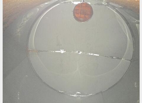 Cuve Inox cylindrique verticale - fond plat de 30 000 litres