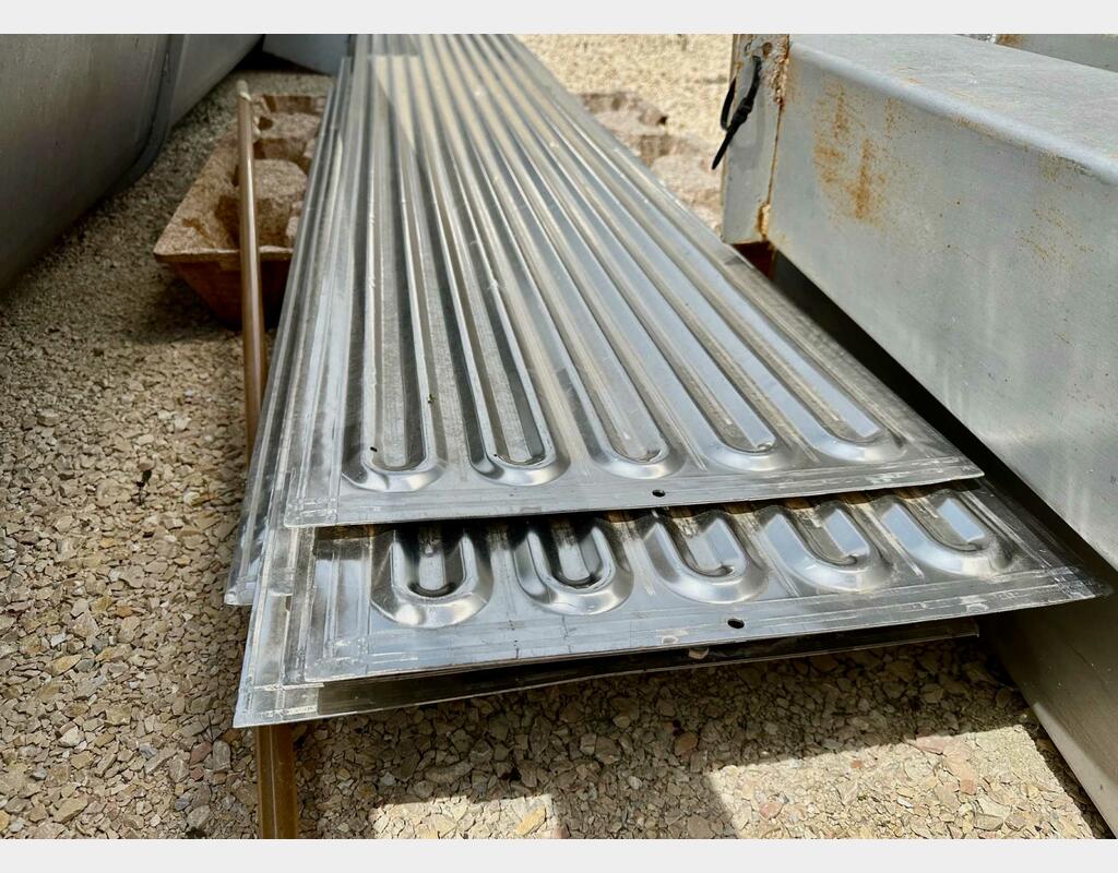 Cooling coil - Stainless steel flags