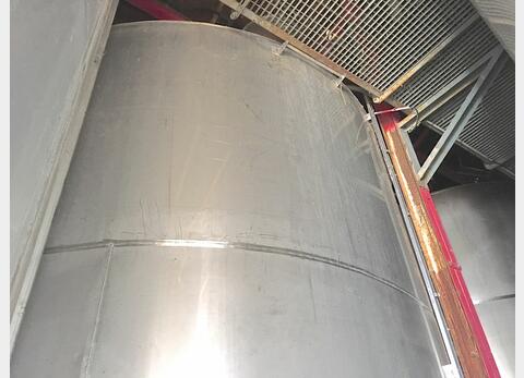 Cuve Inox cylindrique verticale - fond plat de 30 000 litres