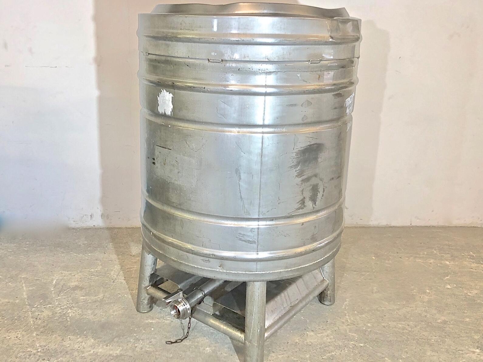 Conteneur INOX 304 cylindrique - Capacité 800 litres