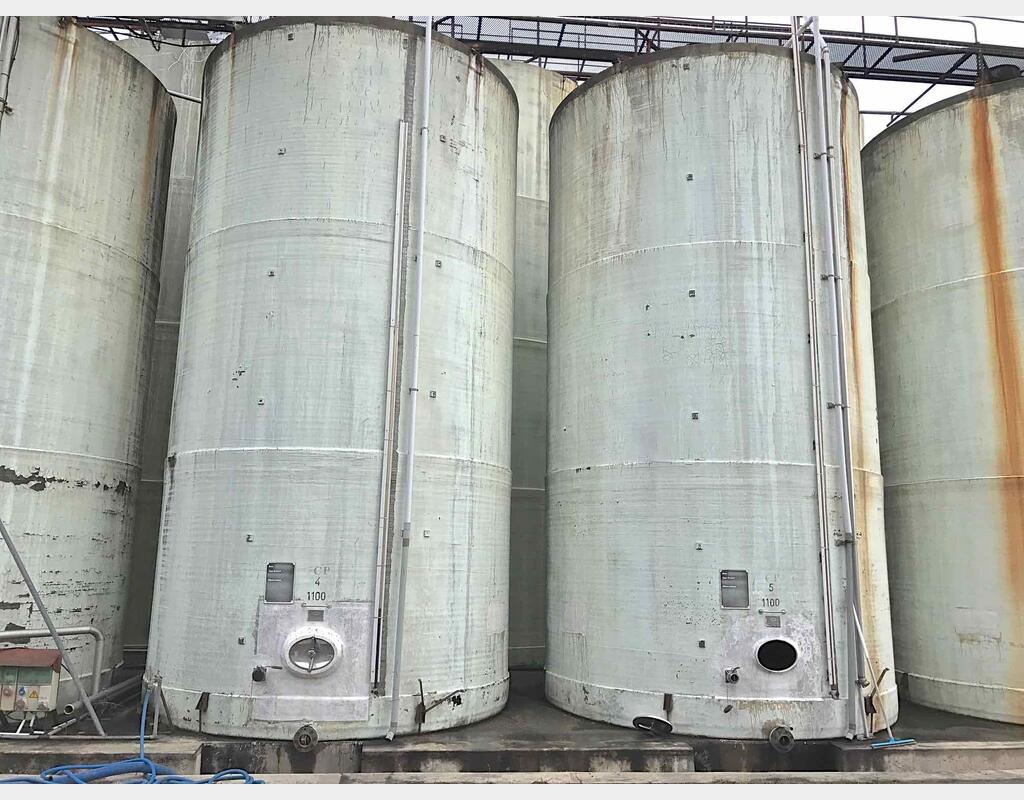 Cuve fibre de verre - Volume : 1100 HL (110.000 litres)