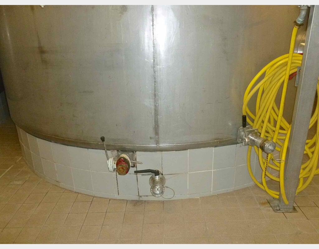 Cuve de stockage inox refroidie - Volume : 524 hectos (52400 litres)