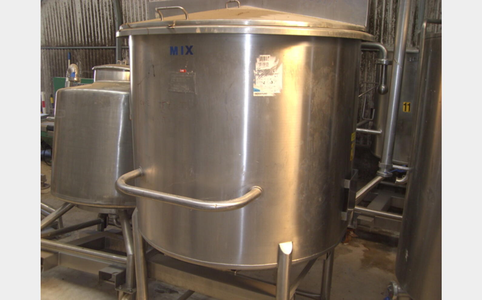 Cuve inox 316L de 1.000 litres