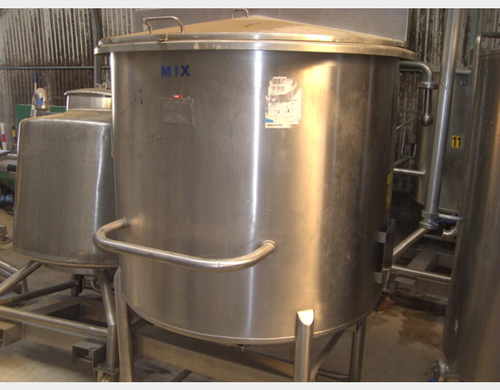 Cuve inox 316L de 1.000 litres