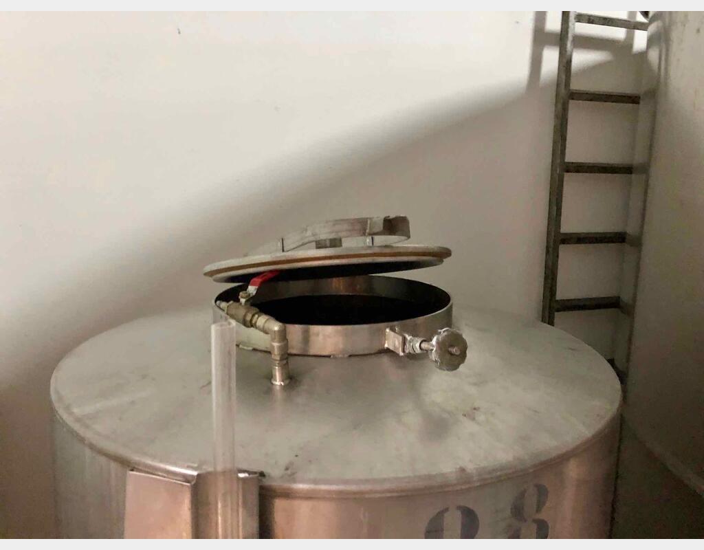 Cuve inox de stockage - fermée capacité 12 HL