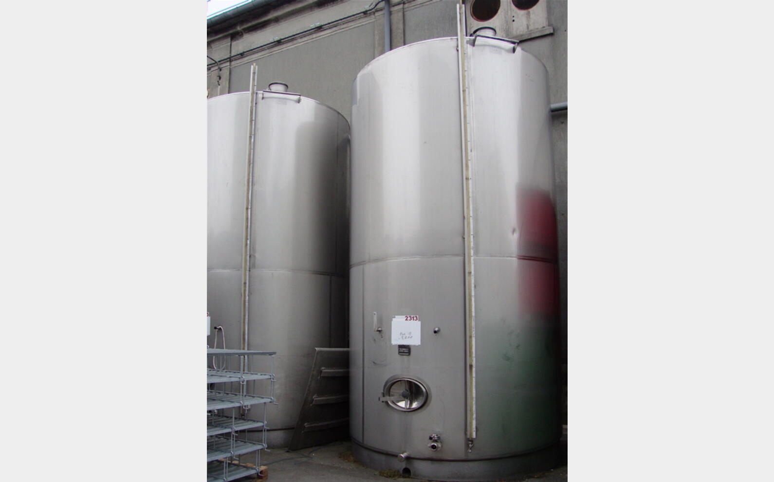 cuve stockage INOX 316 POURTOUR EN BAS DE CUVE