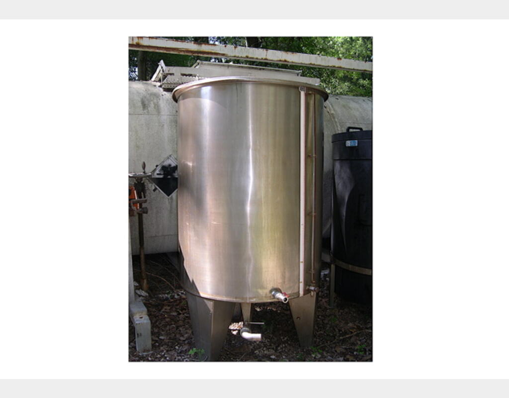 Cuve de stockage en INOX - Volume : 1000 litres