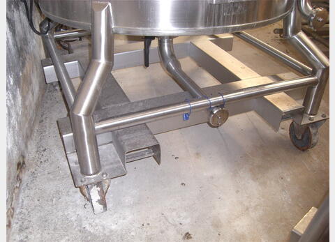 CUVE INOX AGITEE MOBILE - 1000 LITRES INOX 316L