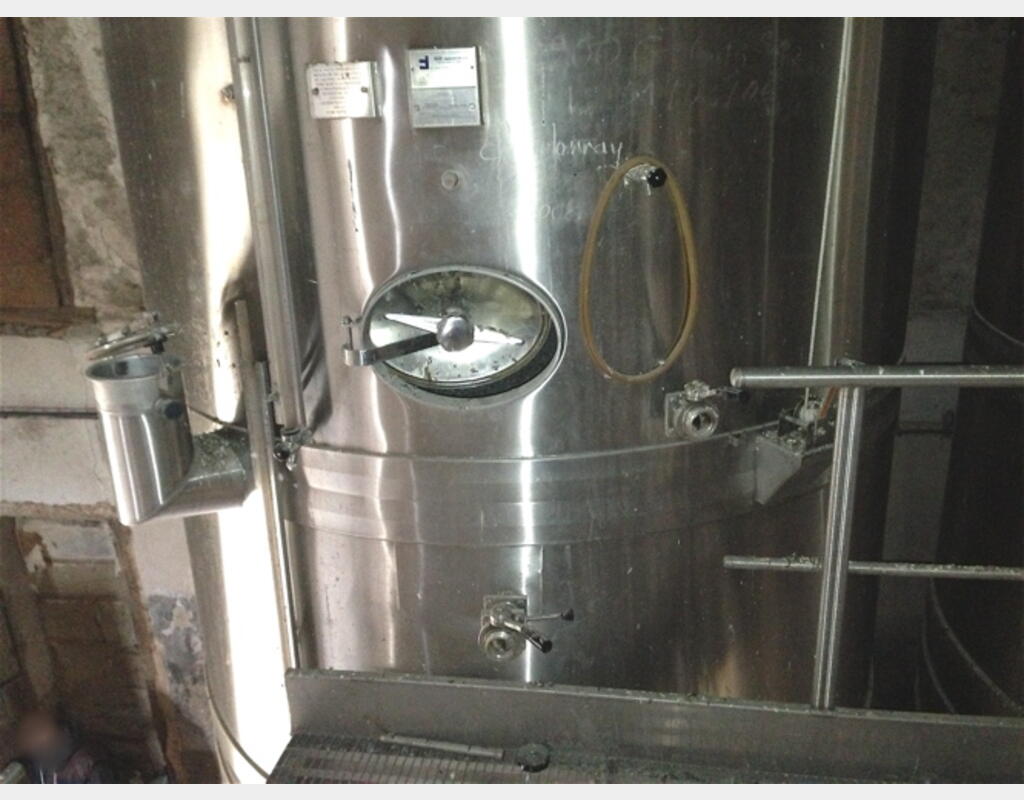 Cuve inox 316 compartimentée - 321 hls vinification