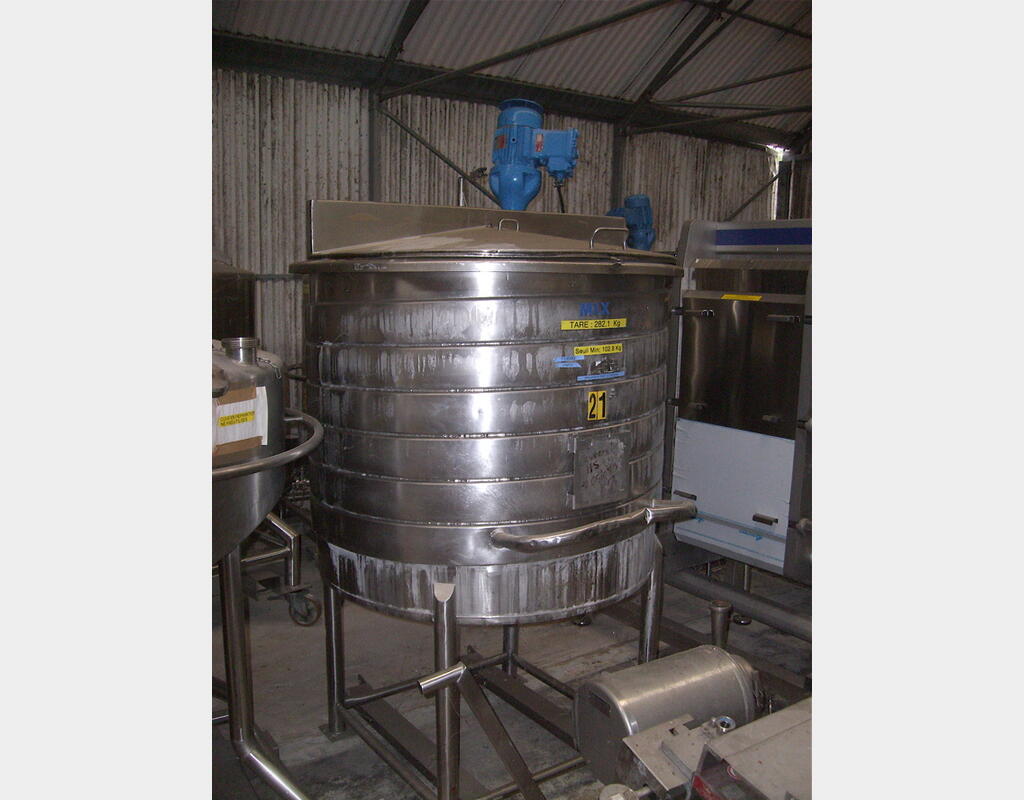 CUVE INOX 1000 L INOX 316L - Marque : pierre Guerin de 1989