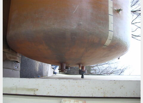 Cuve de stockage POLYESTER, 43000 litres - Fond plat