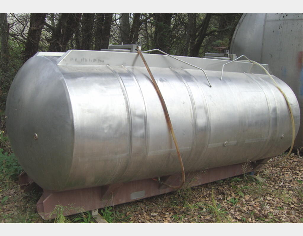 Citerne Inox de stockage, occasion 2 compartiments