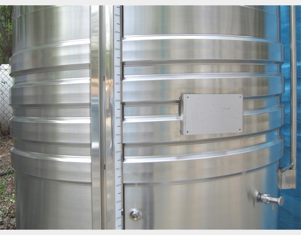 Cuve inox à chapeau flottant  40 hls - Fond incliné sur pieds