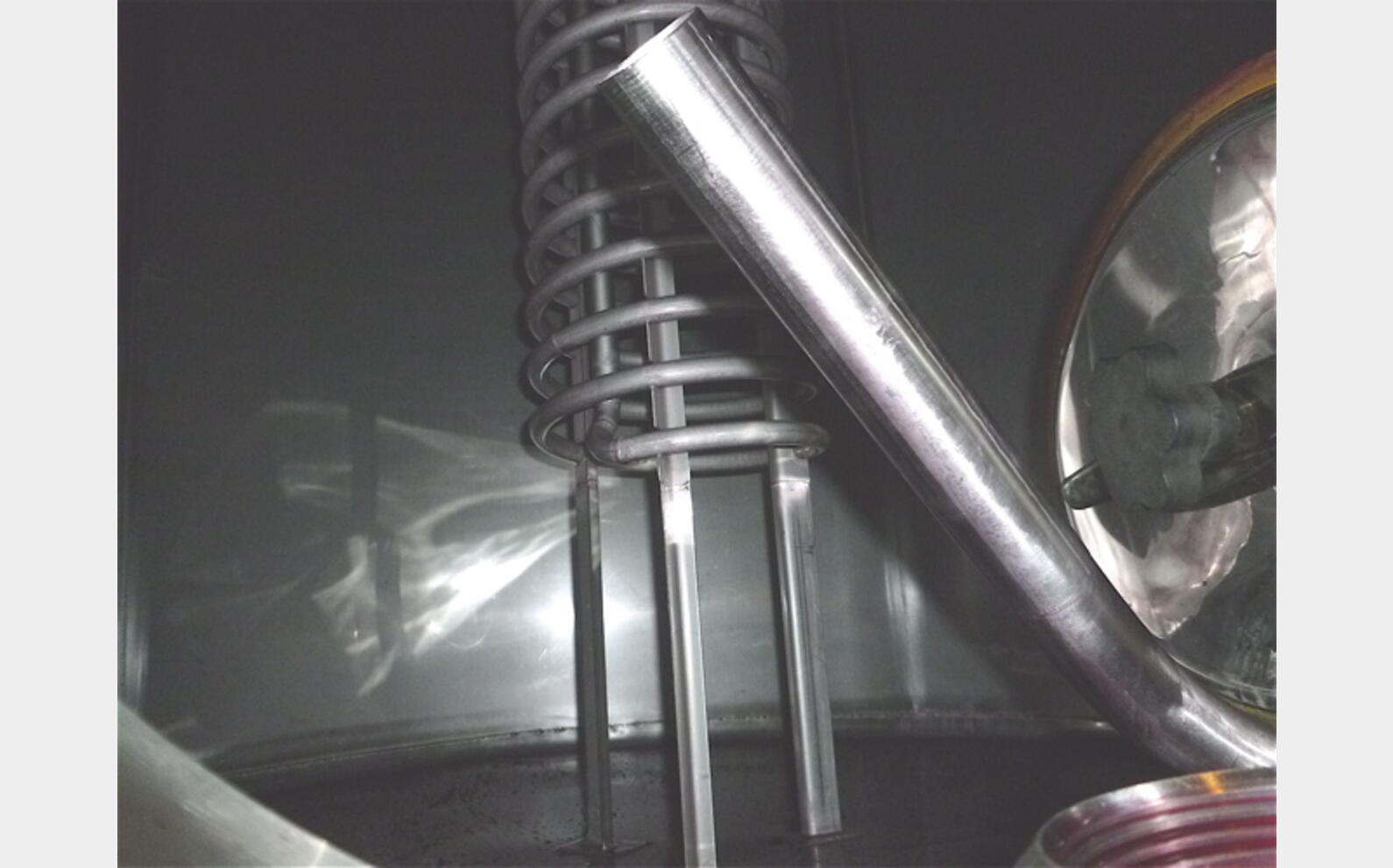 Cuve inox Fond conique sur pieds