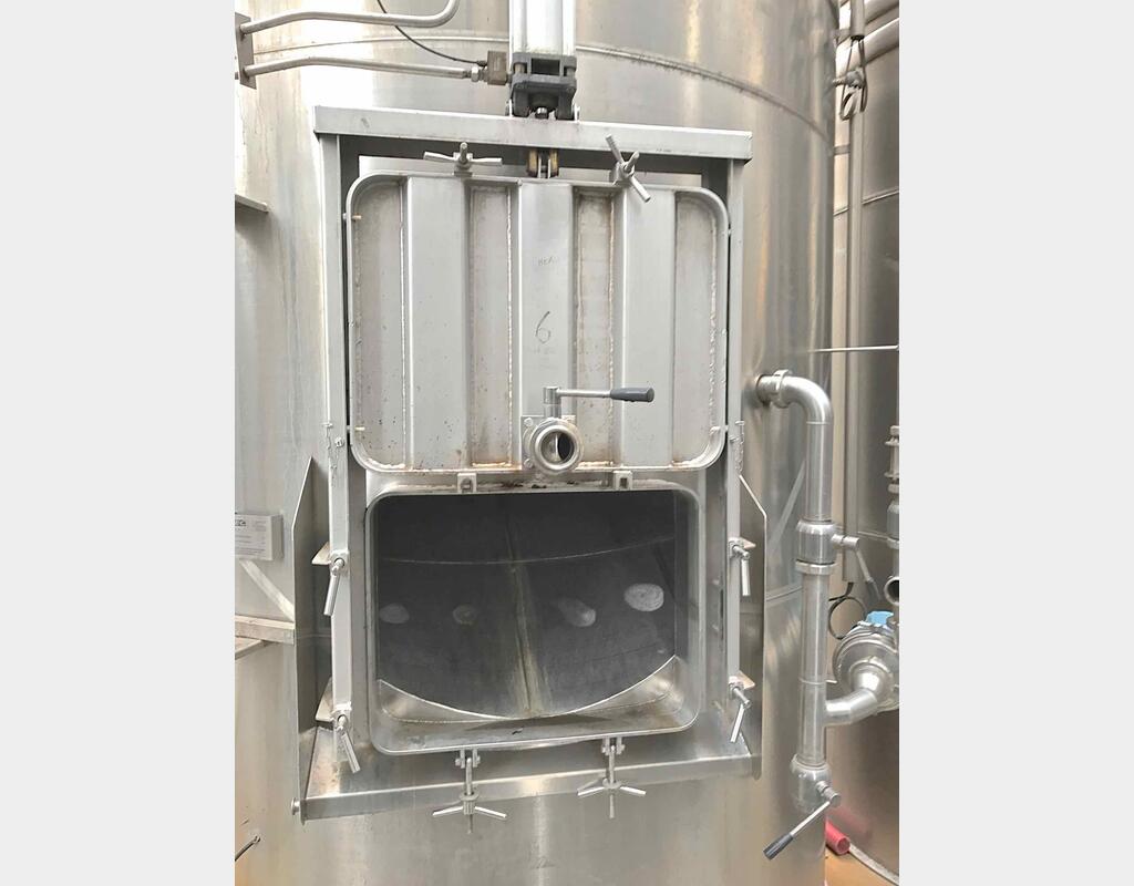 Cuve inox compartimentée 368 Hl - Marque TEC INOX  vinification " Cascade"