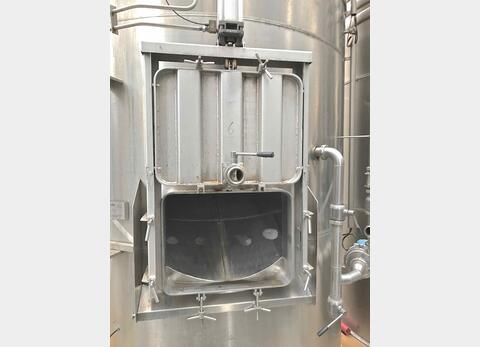 Cuve inox compartimentée 368 Hl - Marque TEC INOX  vinification 