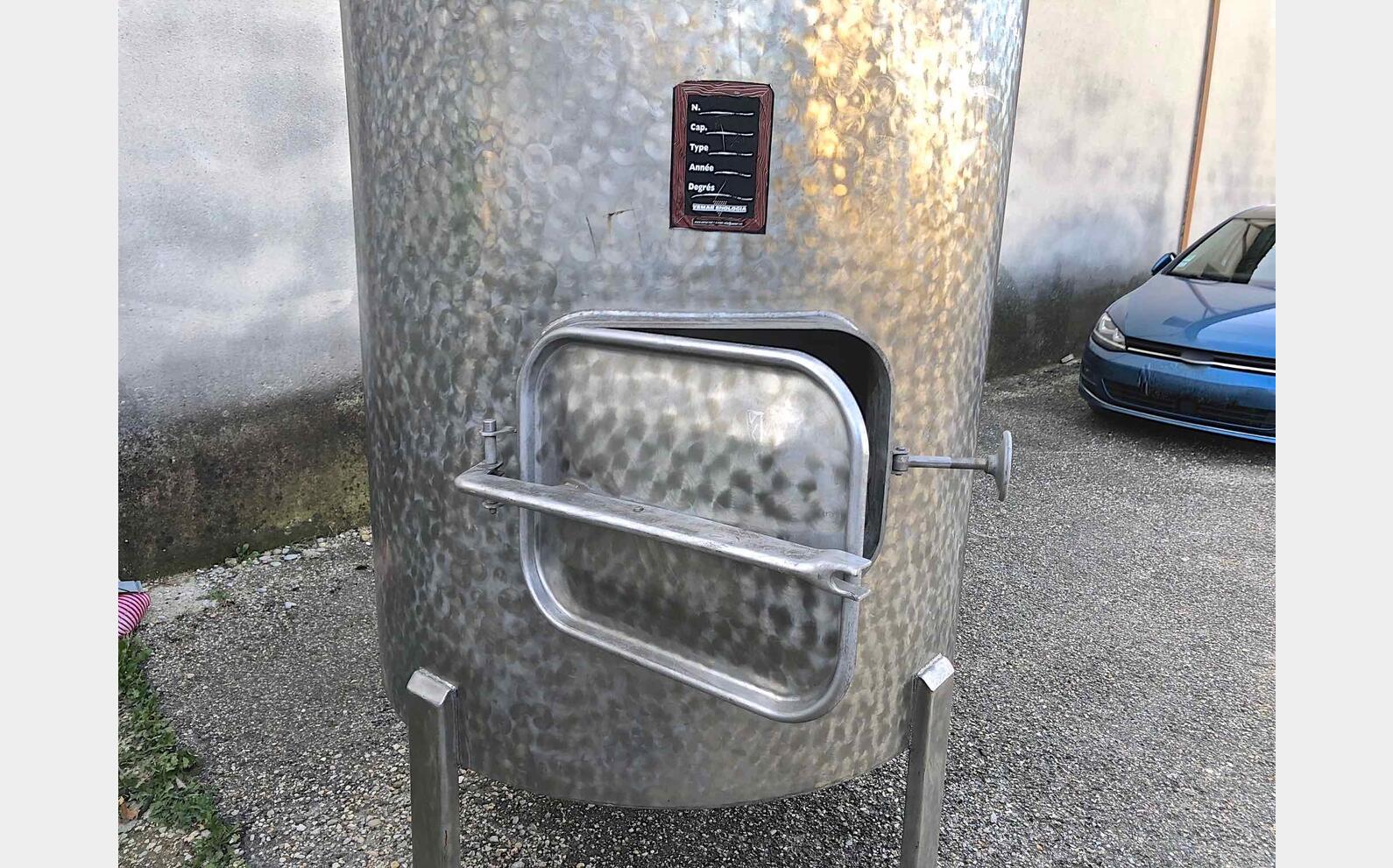 Cuve stockage inox PU0118 Volume : 2500 litres (25 HLS)
