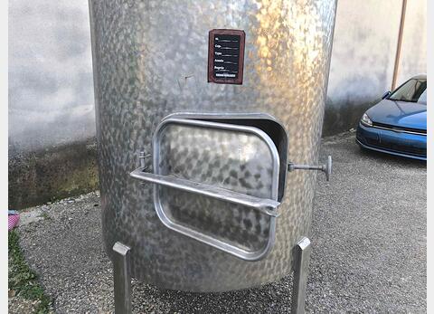 Cuve stockage inox PU0118 Volume : 2500 litres (25 HLS)