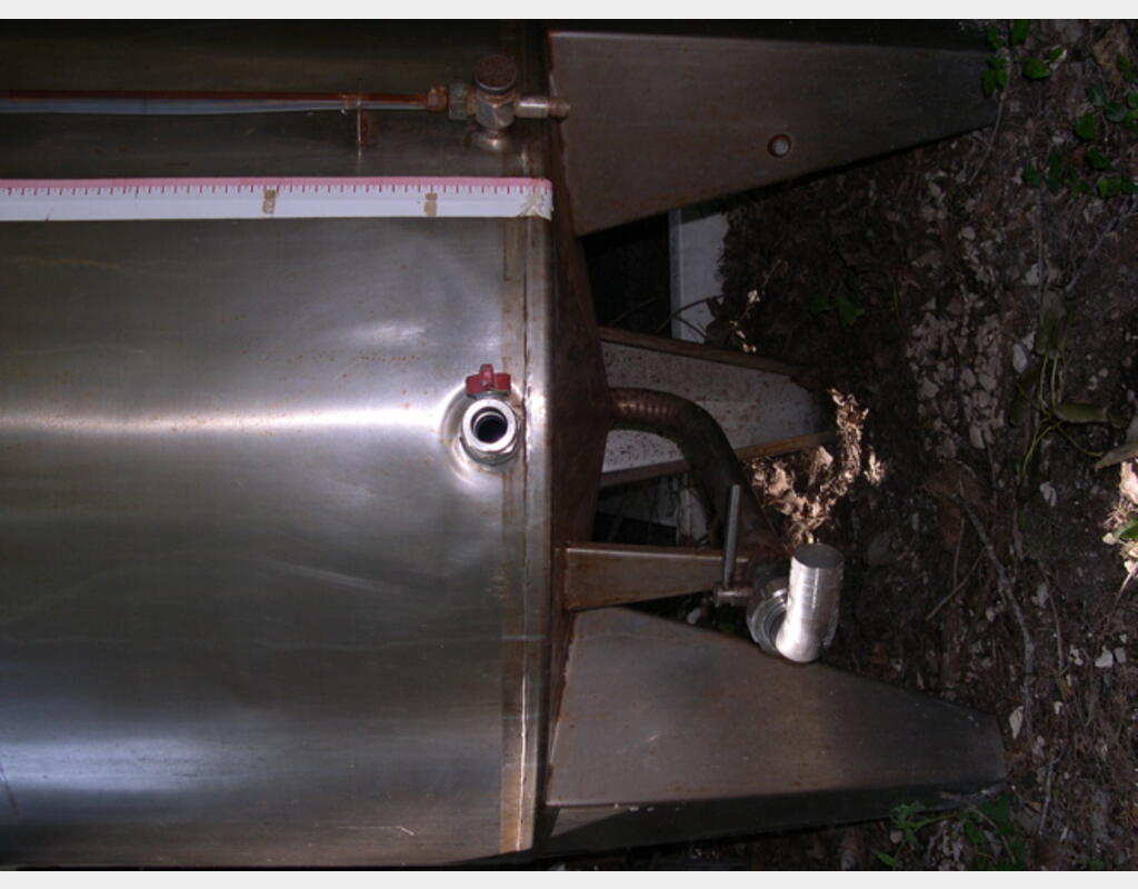Cuve de stockage en INOX - Volume : 1000 litres