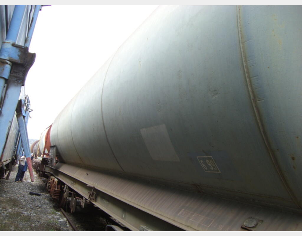 Citerne horizontale sur chassis, 81m3 - Acier Brut