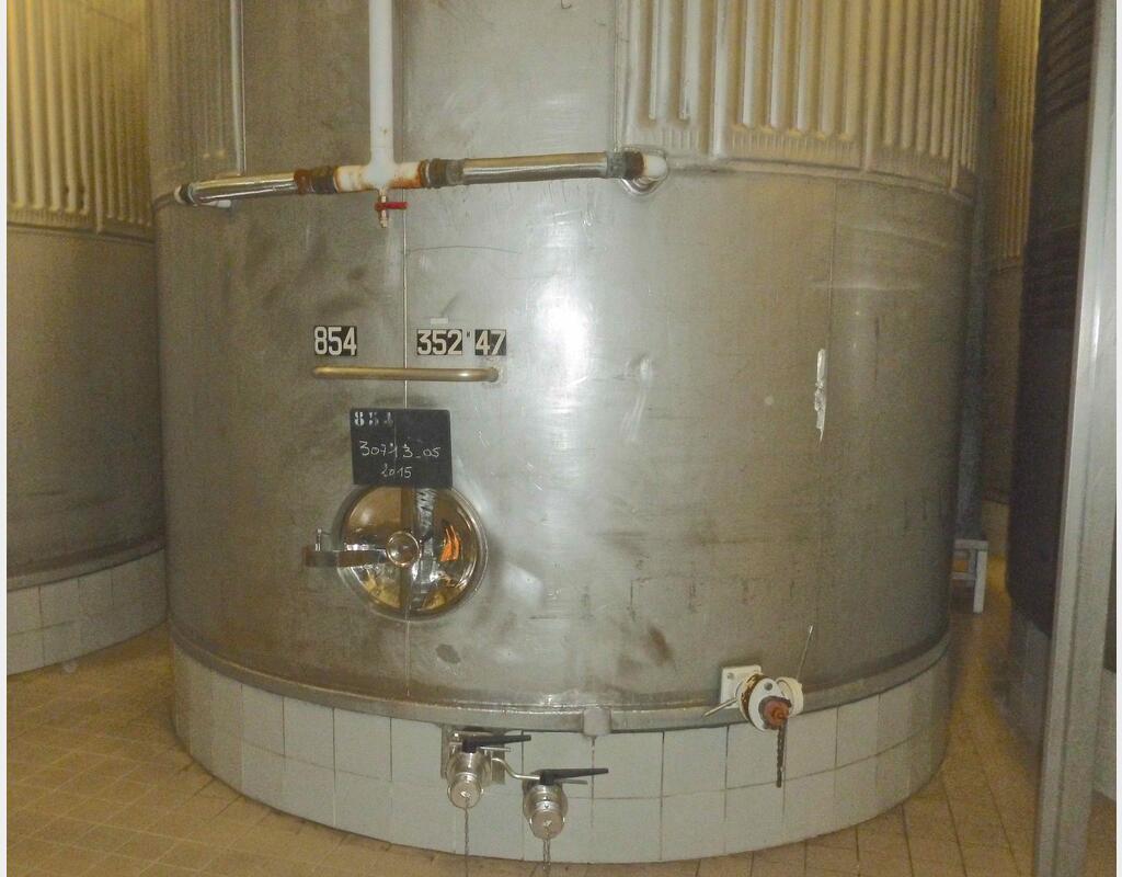 Cuve de stockage inox refroidie - Volume : 350 hectos (35000 litres)