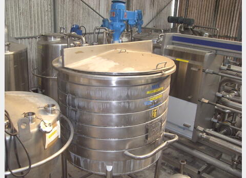 CUVE INOX 1000 L INOX 316L - Marque : pierre Guerin de 1989