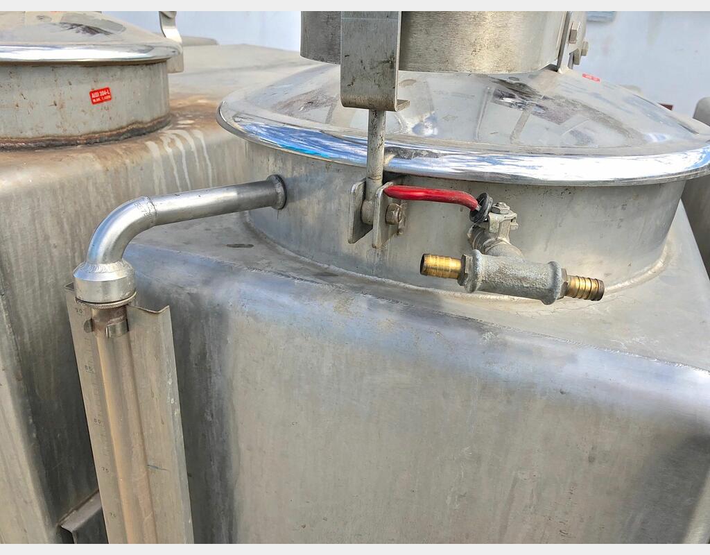 Cuve de stockage inox - Volume : 1000 litres