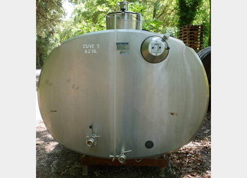 Cuve INOX isol&eacute;e 25.000 frigories Volume : 62 hecto (6200 litres)