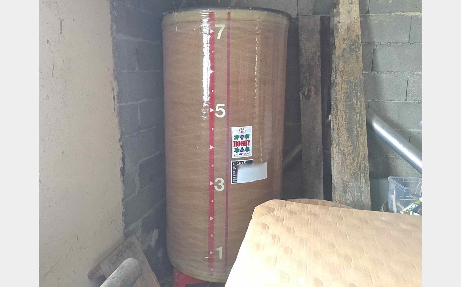 Cuve fibre cylindrique verticale Chapeau flottant