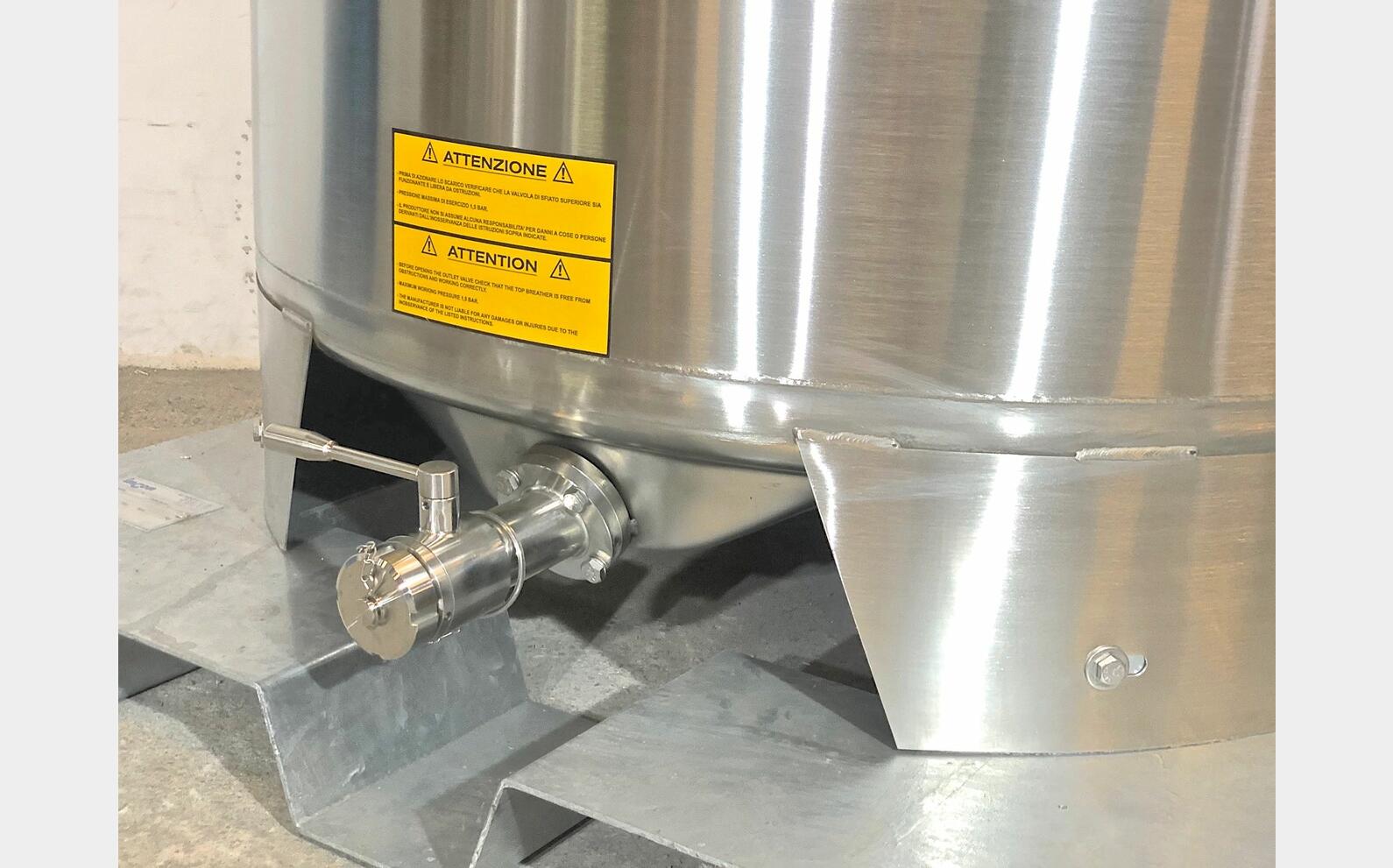 Cuve inox 304 - Base palettisable 9.91 HL (991 Litres) ARSILAC