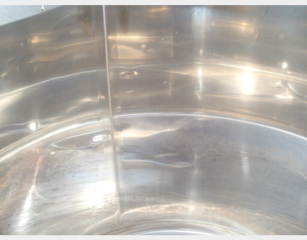 Conteneur INOX 304 Chapeau flottant - Volume : 998 litres