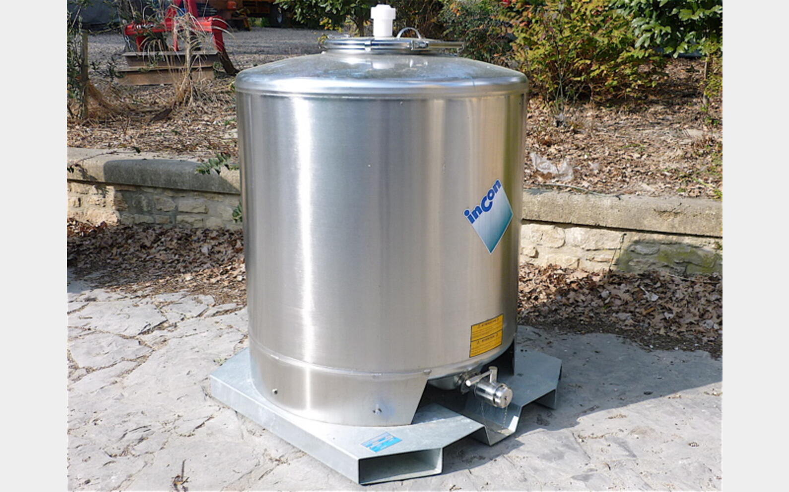 CONTENEUR IBC SBP 1000 INOX 304 MATERIEL NEUF H 1415 mm, L 1200 mm, l 1150 mm
