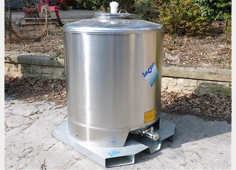 CONTENEUR IBC SBP 1000 INOX 304 MATERIEL NEUF H 1415 mm, L 1200 mm, l 1150 mm
