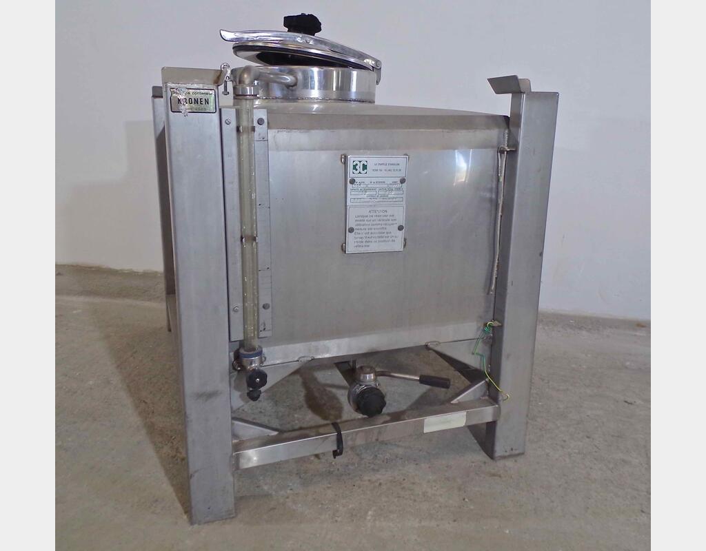 Conteneur INOX rectangulaire - Volume : 450 litres