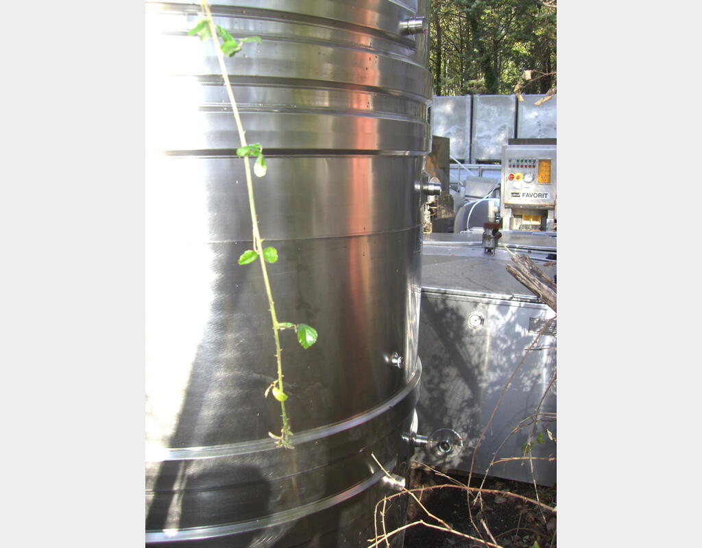 Cuve Inox 304 de vinification 43Hls - Fond conique sur pieds