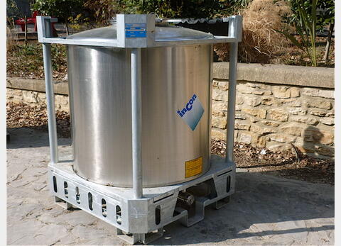 CONTENEUR IBC PC 1000 INOX 304 MATERIEL NEUF H 1460 mm, L 1135 mm, l 1135 mm