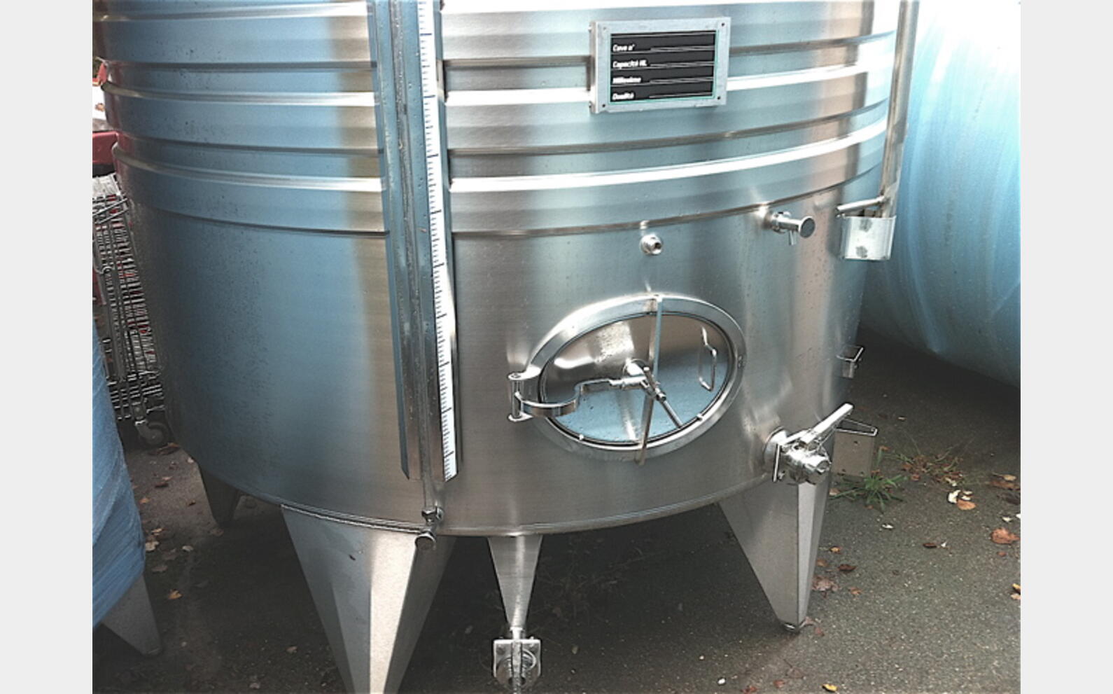 cuve INOX chapeau flottant MATERIEL NEUF Volume : 7500 litres