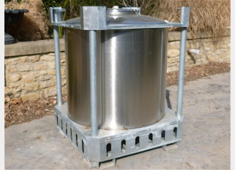 CONTENEUR IBC PC 1000 INOX 304 MATERIEL NEUF H 1460 mm, L 1135 mm, l 1135 mm