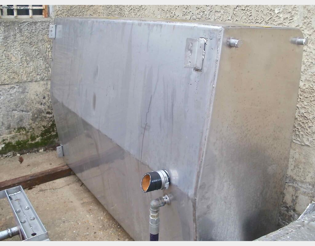 Bac inox rectangulaire