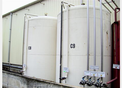 Cuve de stockage ACIER, 30000 litres - Fond bombé
