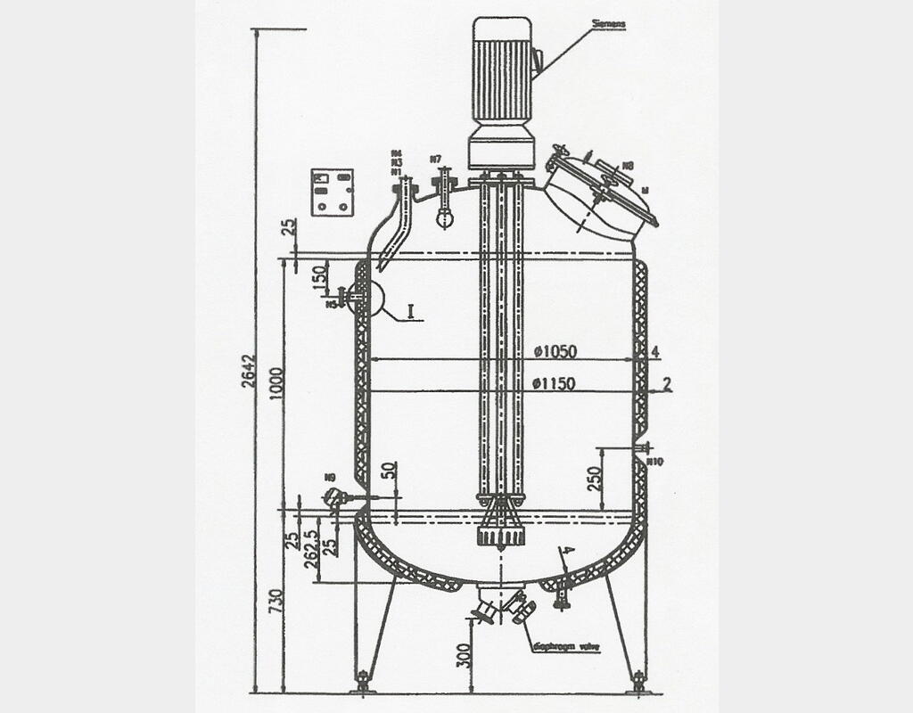 Cuve de mélange isolée DP (chaud/froid) - INOX 316L