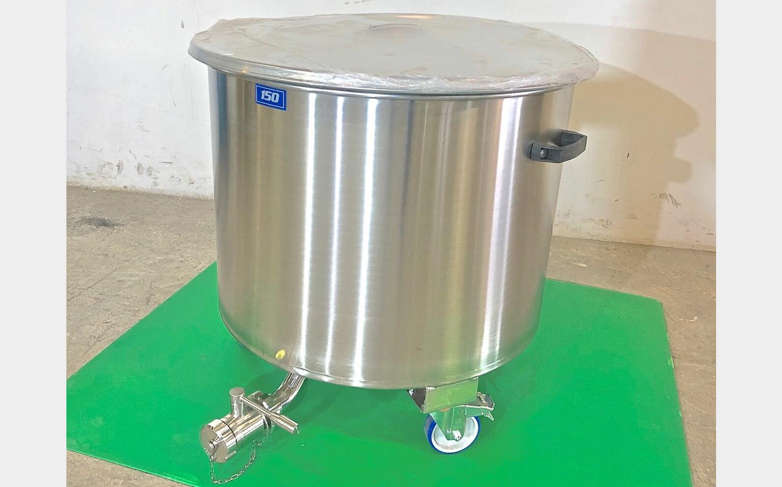 304 stainless steel tank - On wheels 1,3HL (139 litres) ARSILAC
