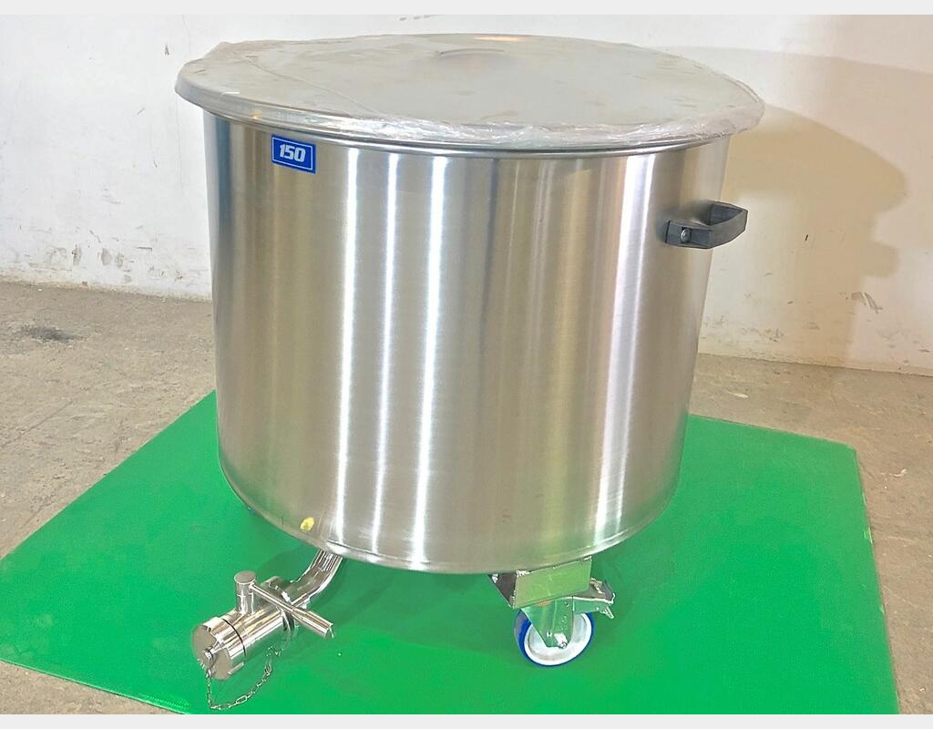 304 stainless steel tank - On wheels 1,3HL (139 litres) ARSILAC