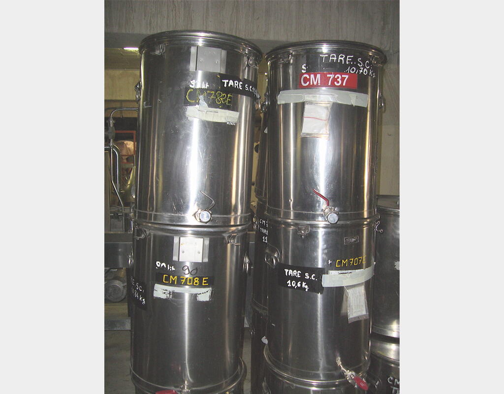 Cuves inox fond plat de marque Décalinox - Volume 90 litres
