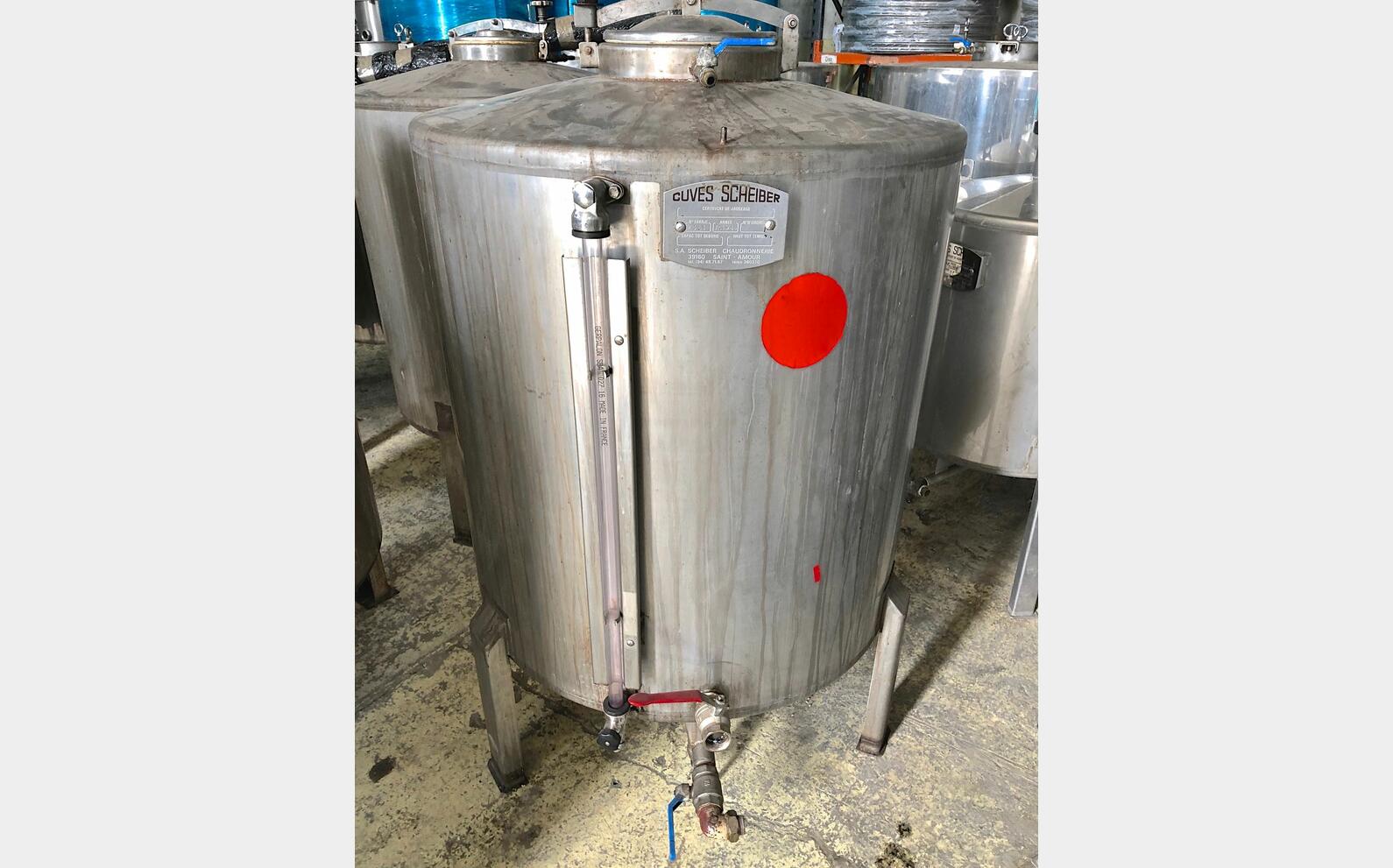 Cuve stockage inox