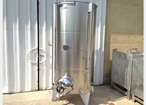 Cuve Inox chapeau flottant de 25 hls MATERIEL NEUF Volume : 2500 litres (25 hls)
