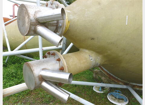 silo fibre de verre compartiment&eacute;